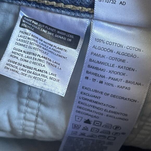 Levi’s Low Pro Straight Jeans Womens Baggy Distressed Mid Rise Y2K 90s Size 28 - Picture 5 of 8